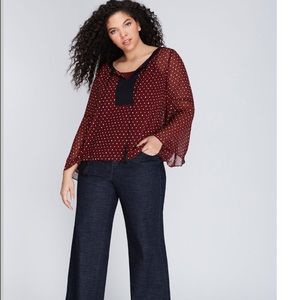 Sheer Lane Bryant blouse
